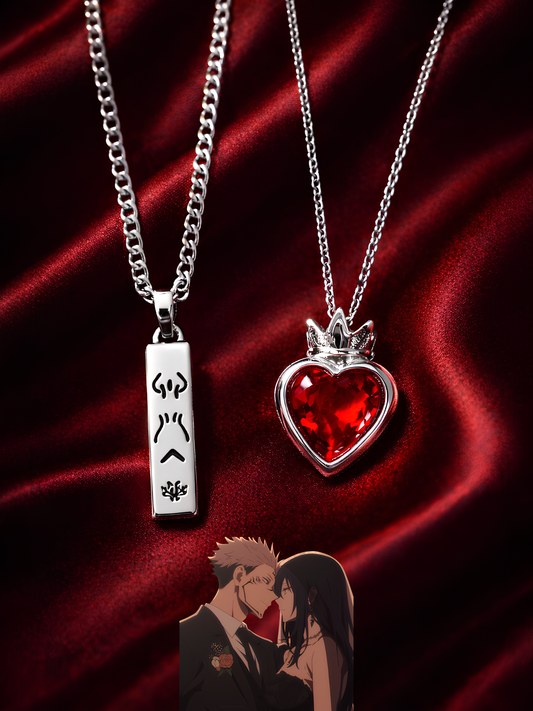 Sukuna Cursed Bond Couple Necklaces