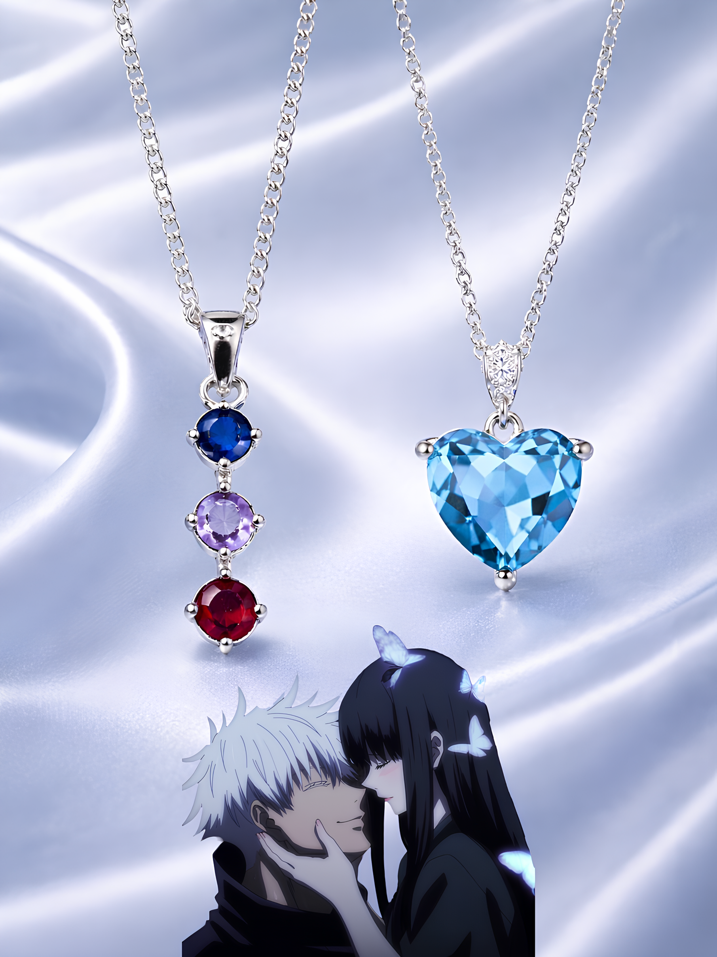 Gojo Infinity Bond Couple Necklaces