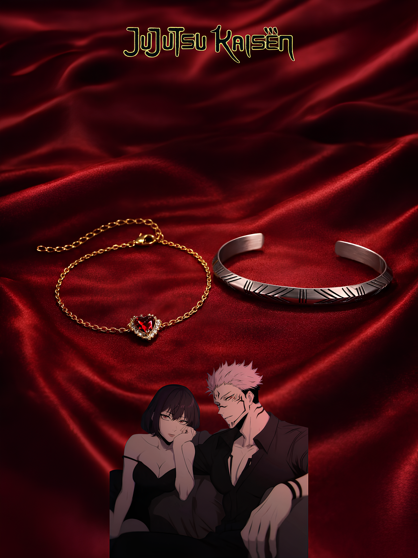 Sukuna Cursed Bond Couple Bracelets