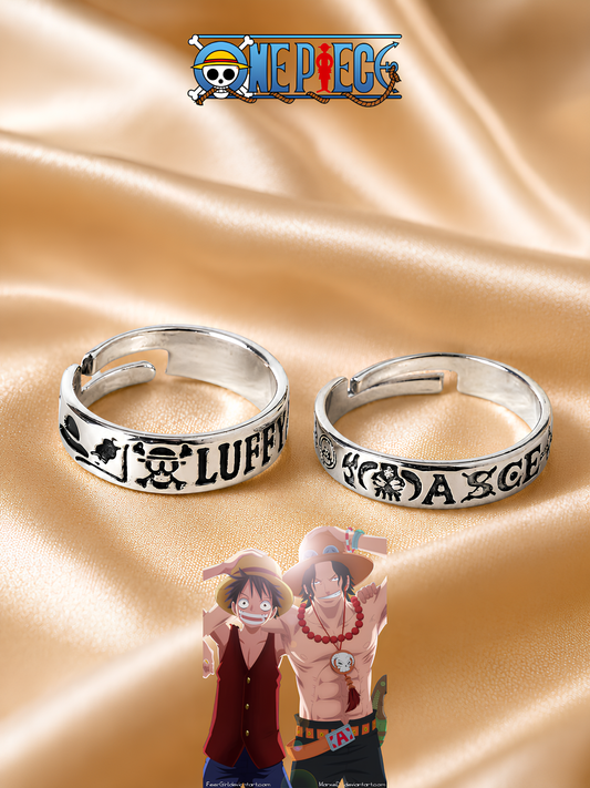 Luffy and Ace Matching Rings