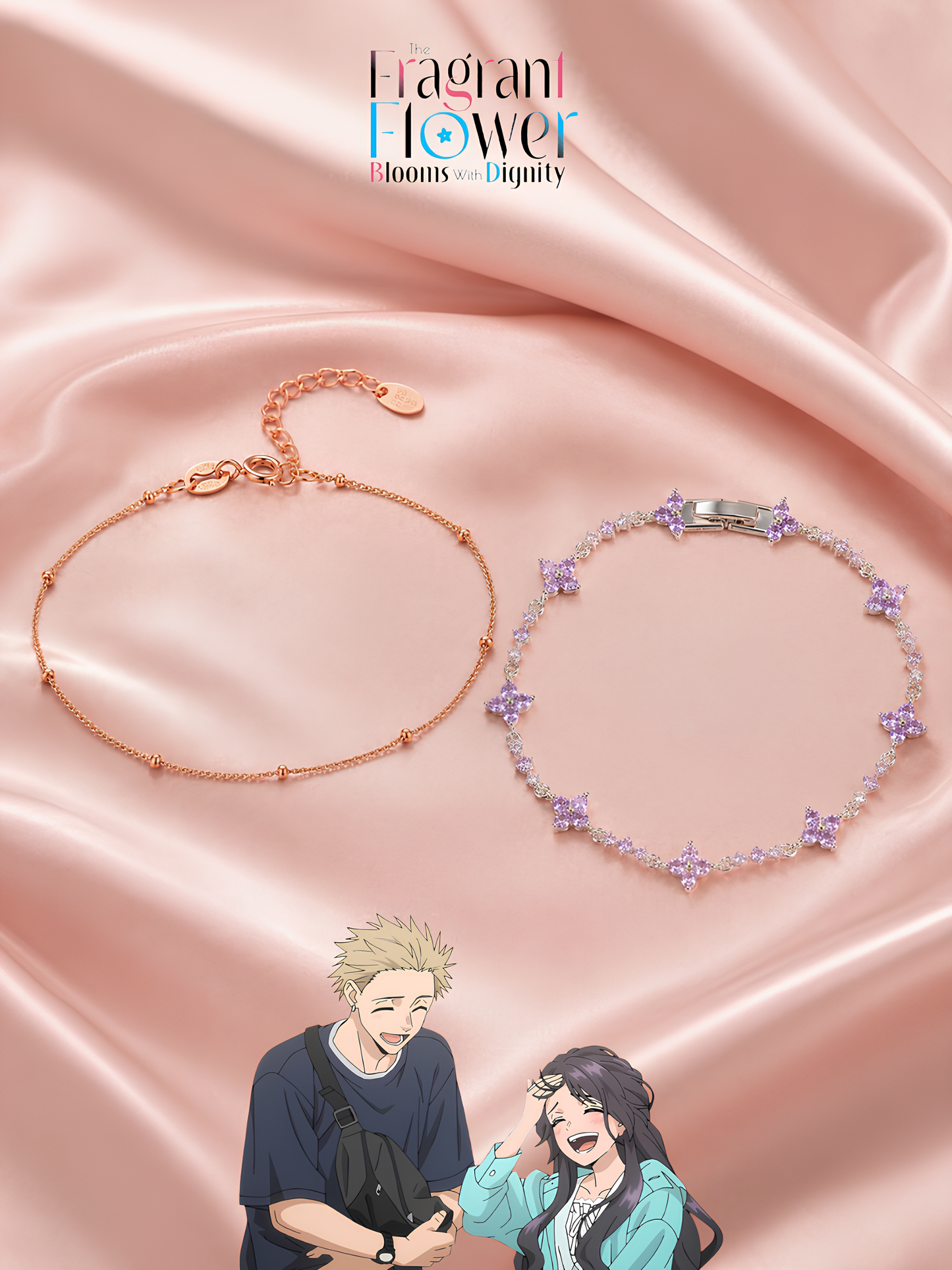 Rintaro and Kaoruko Couple Bracelets