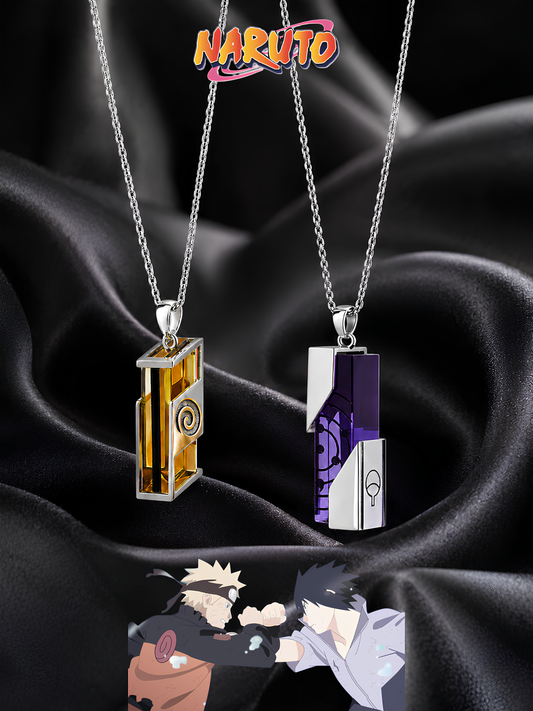 Naruto and Sasuke "Brothers" Matching Necklaces