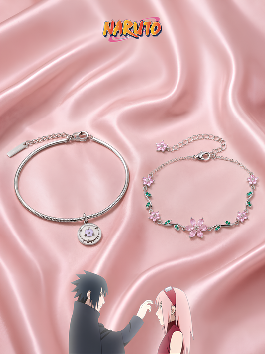Sasuke and Sakura "Blossom" Couple Bracelets
