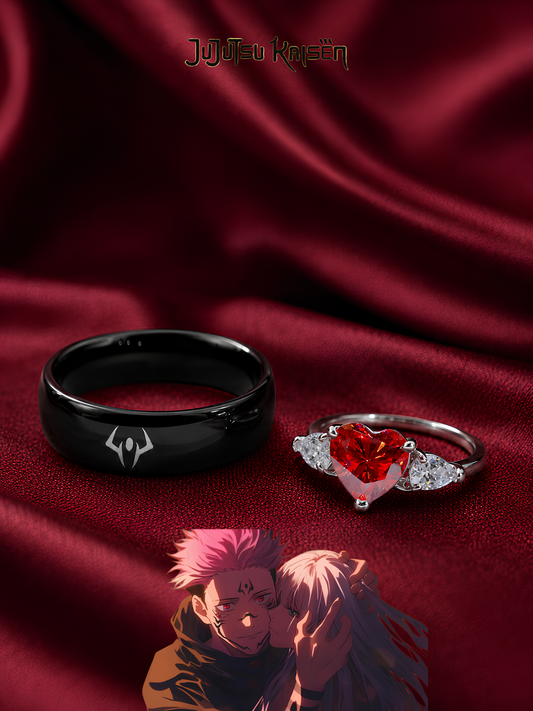 Sukuna Crimson Bond Couple Rings