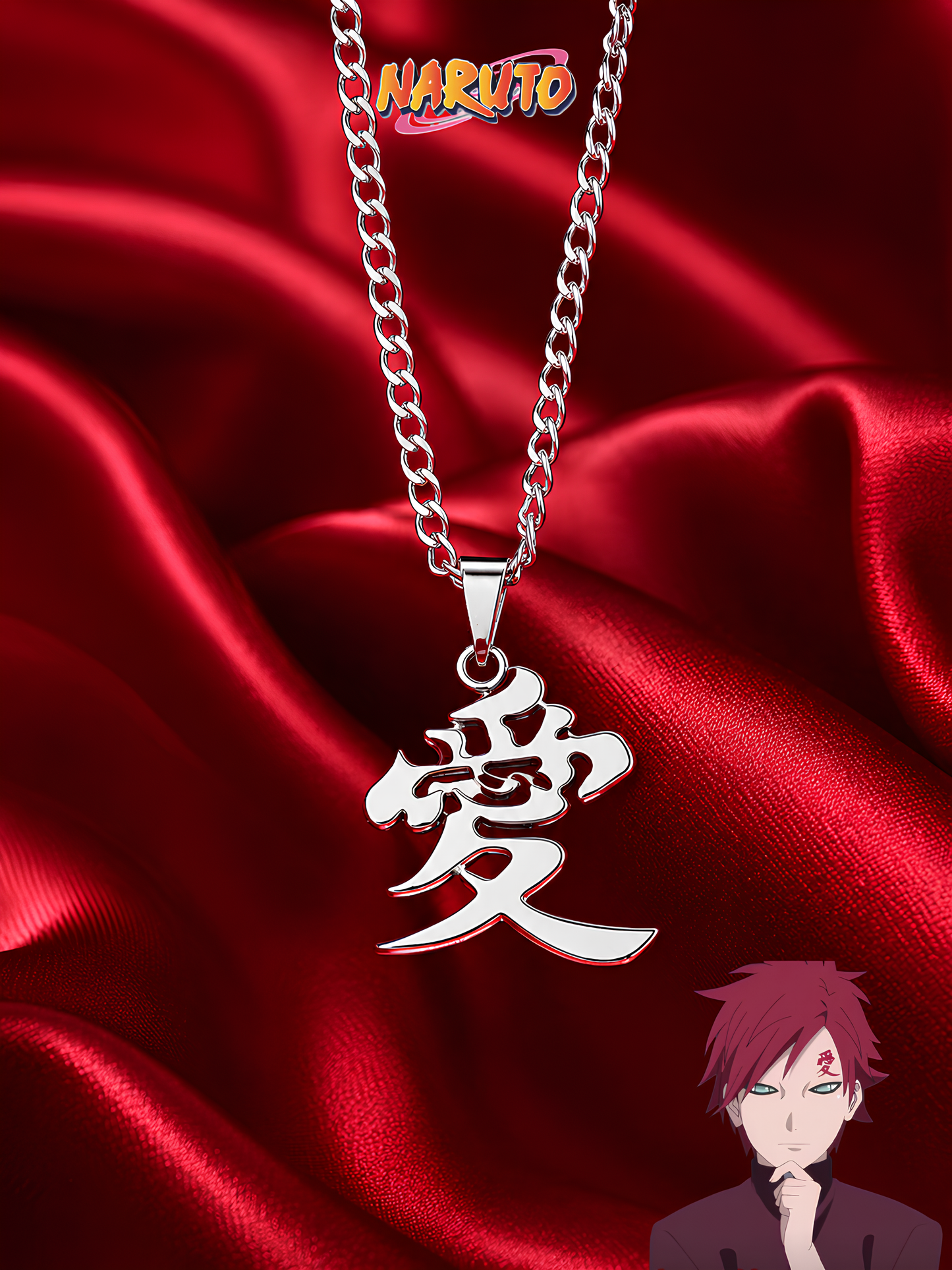 Gaara Love Kanji Necklace