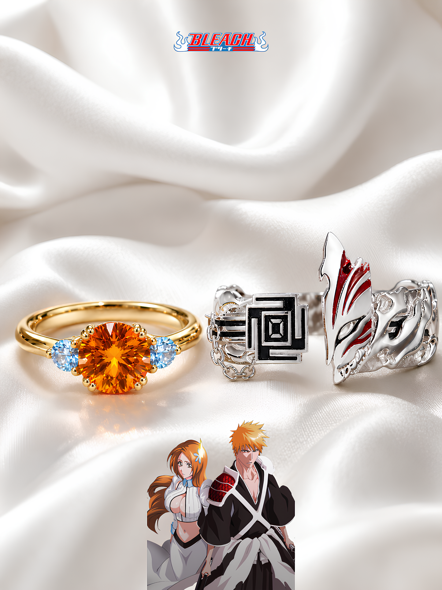 Ichigo and Orihime Couple Rings