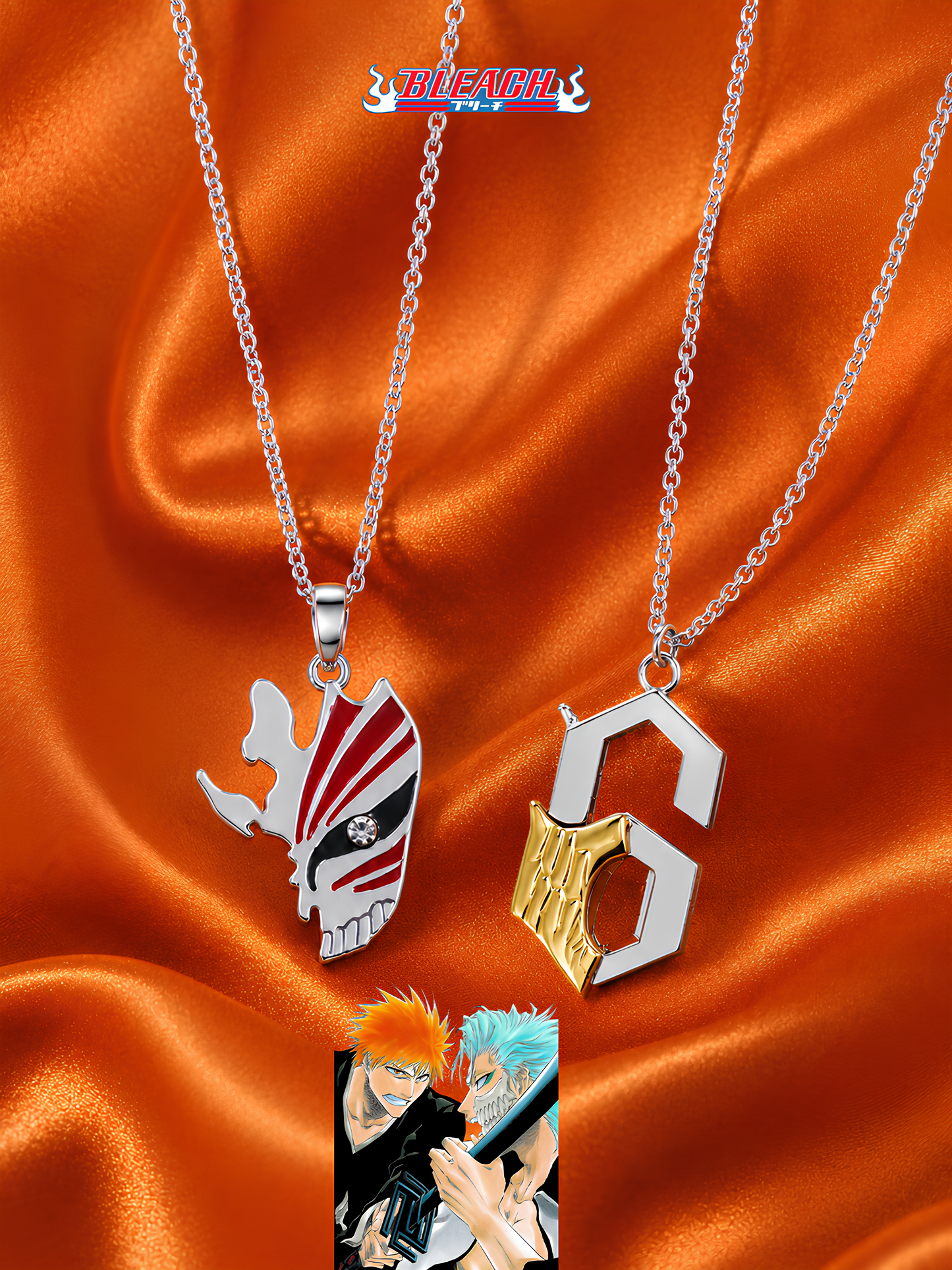 Ichigo and Grimmjow Matching Necklaces