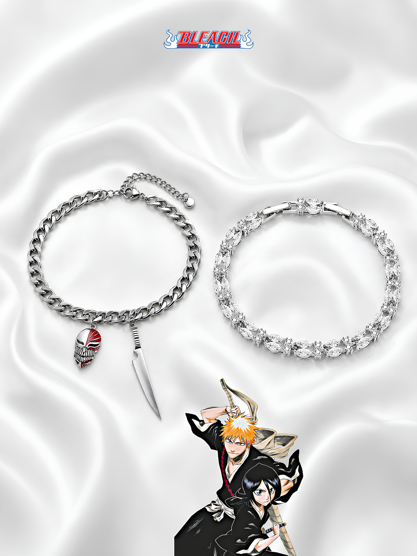 Ichigo and Rukia Matching Bracelets