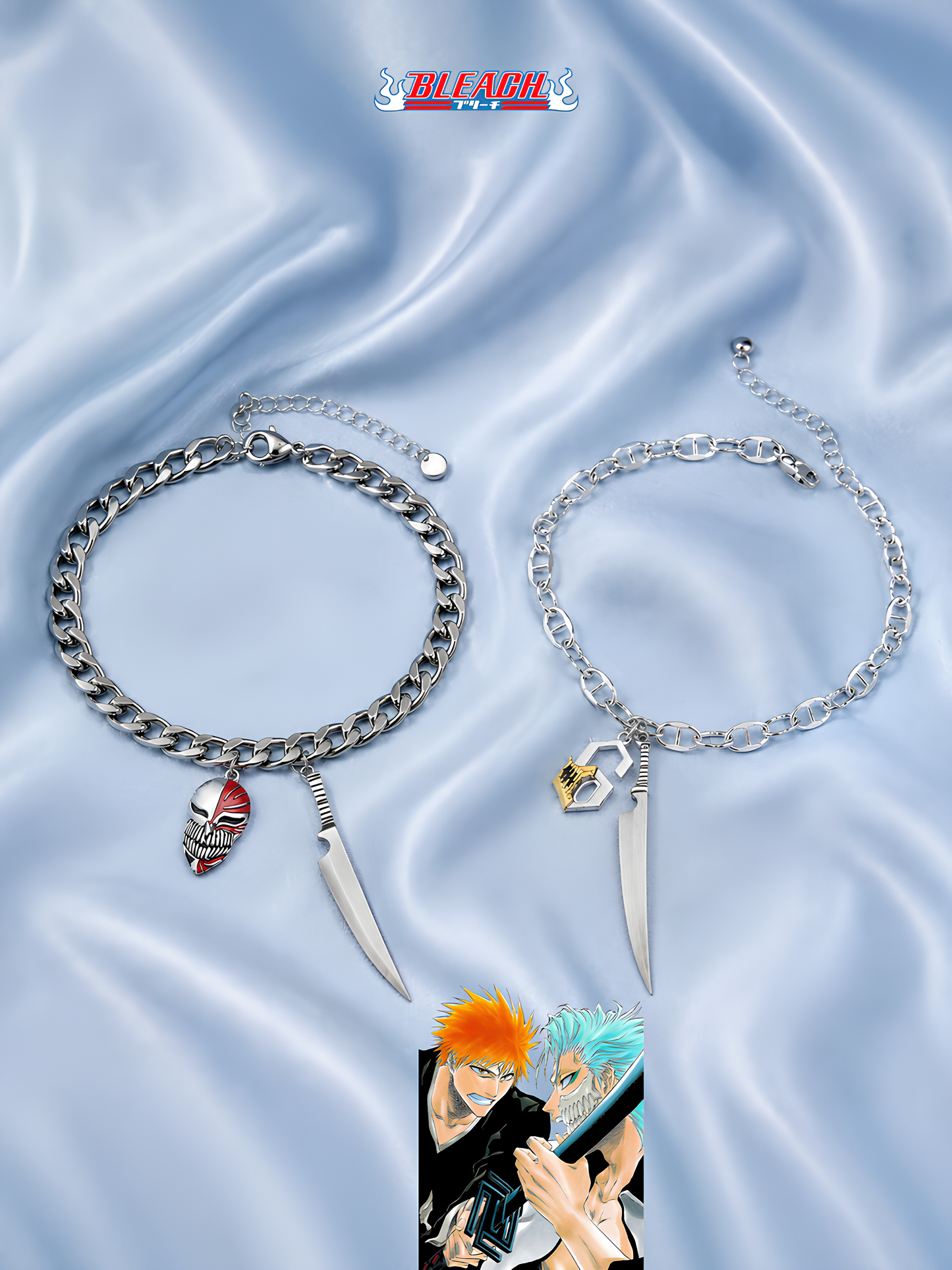 Ichigo and Grimmjow Matching Bracelets