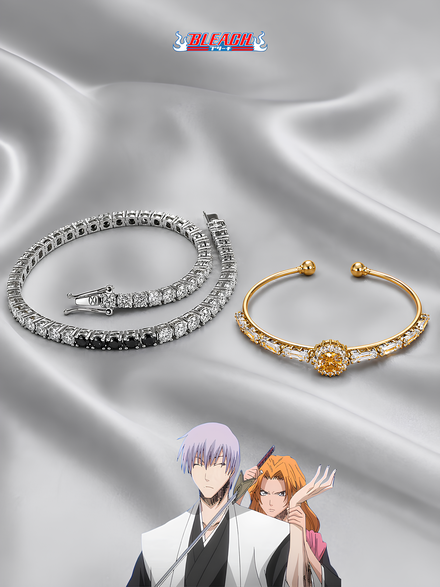 Gin and Rangiku Couple Bracelets