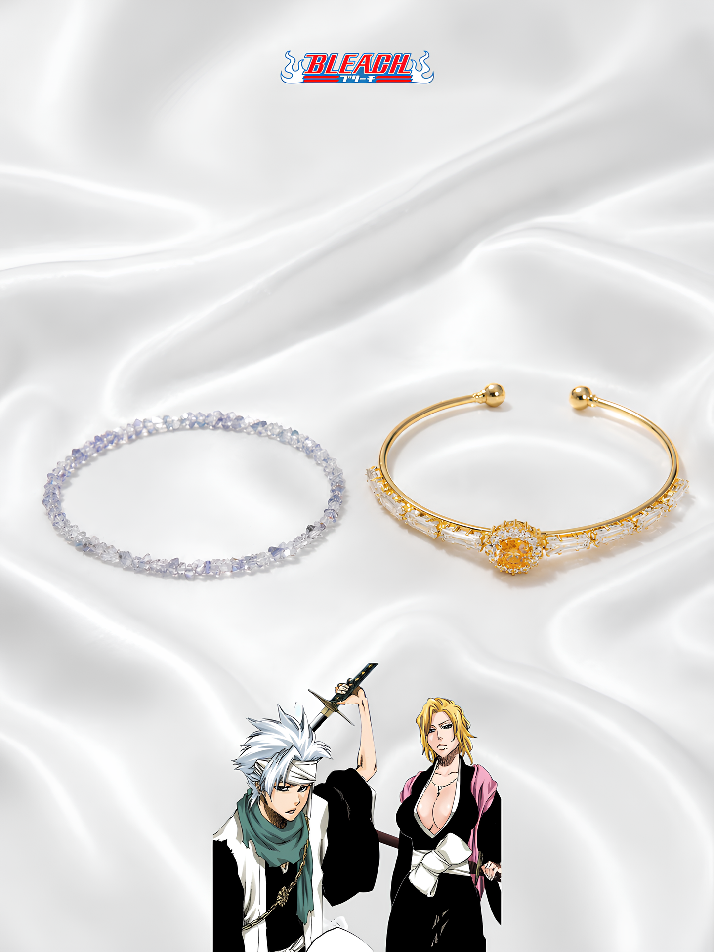 Toshiro and Rangiku Matching Bracelets