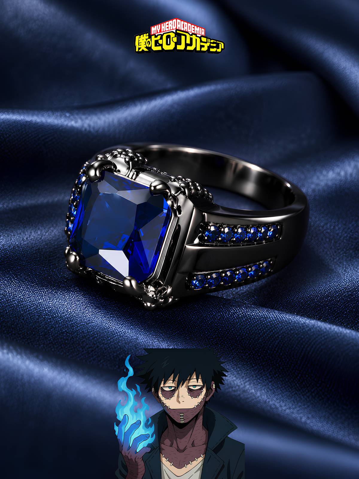 Dabi Blue Flame Ring