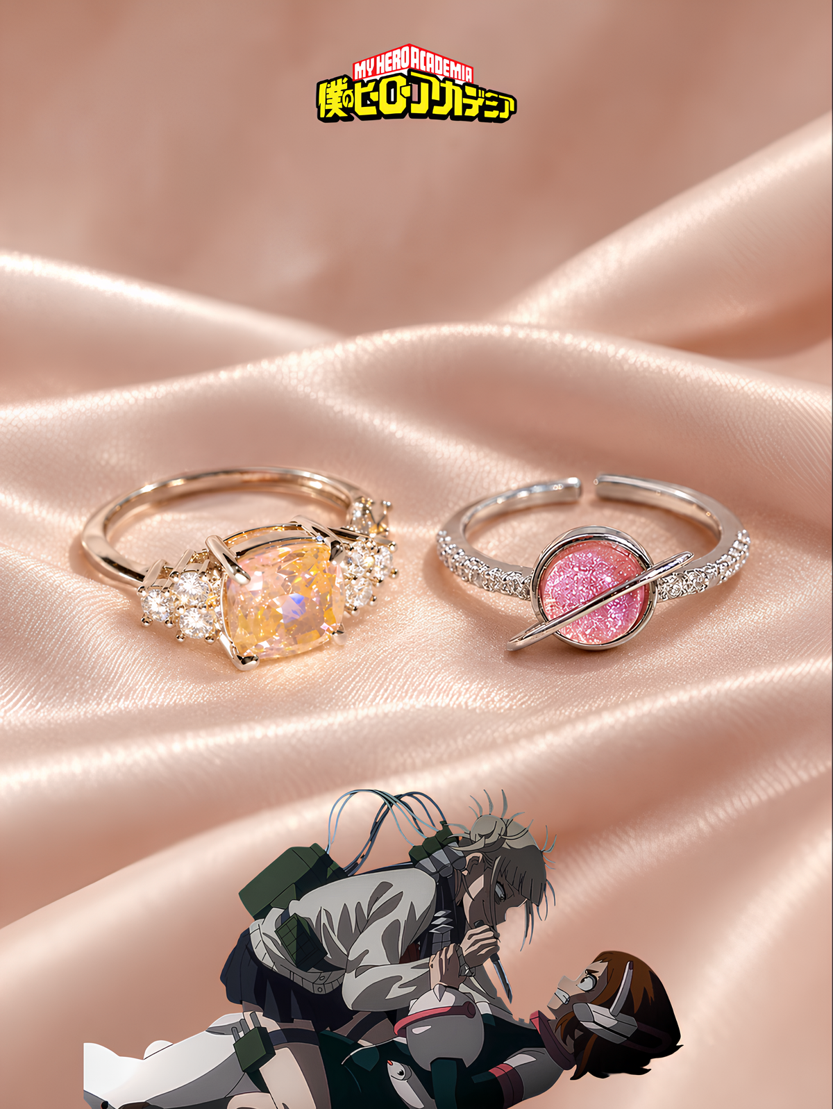 Ochaco and Toga Matching Rings