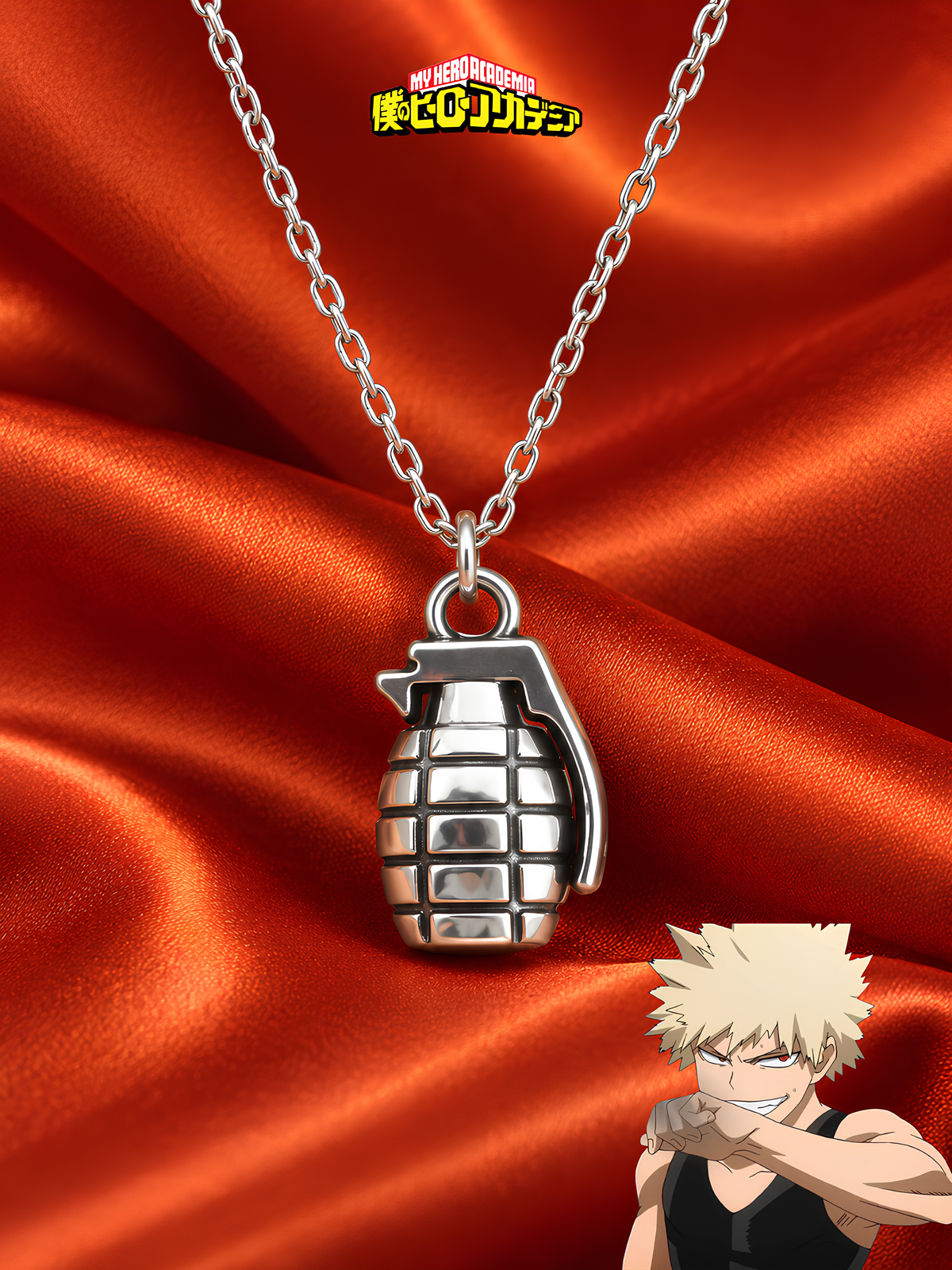 Bakugo Explosion Hero Necklace