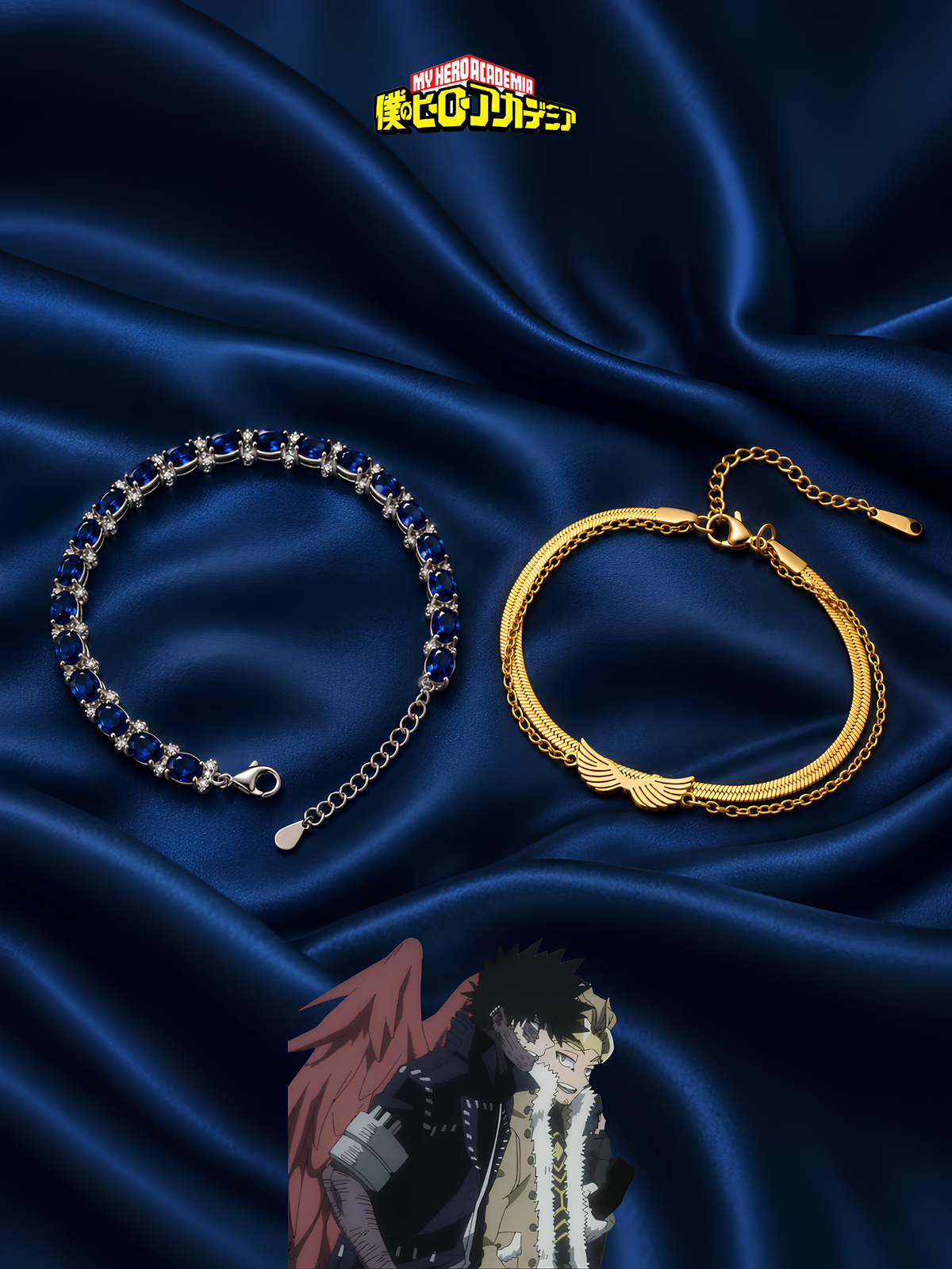 Dabi and Hawks Matching Bracelets