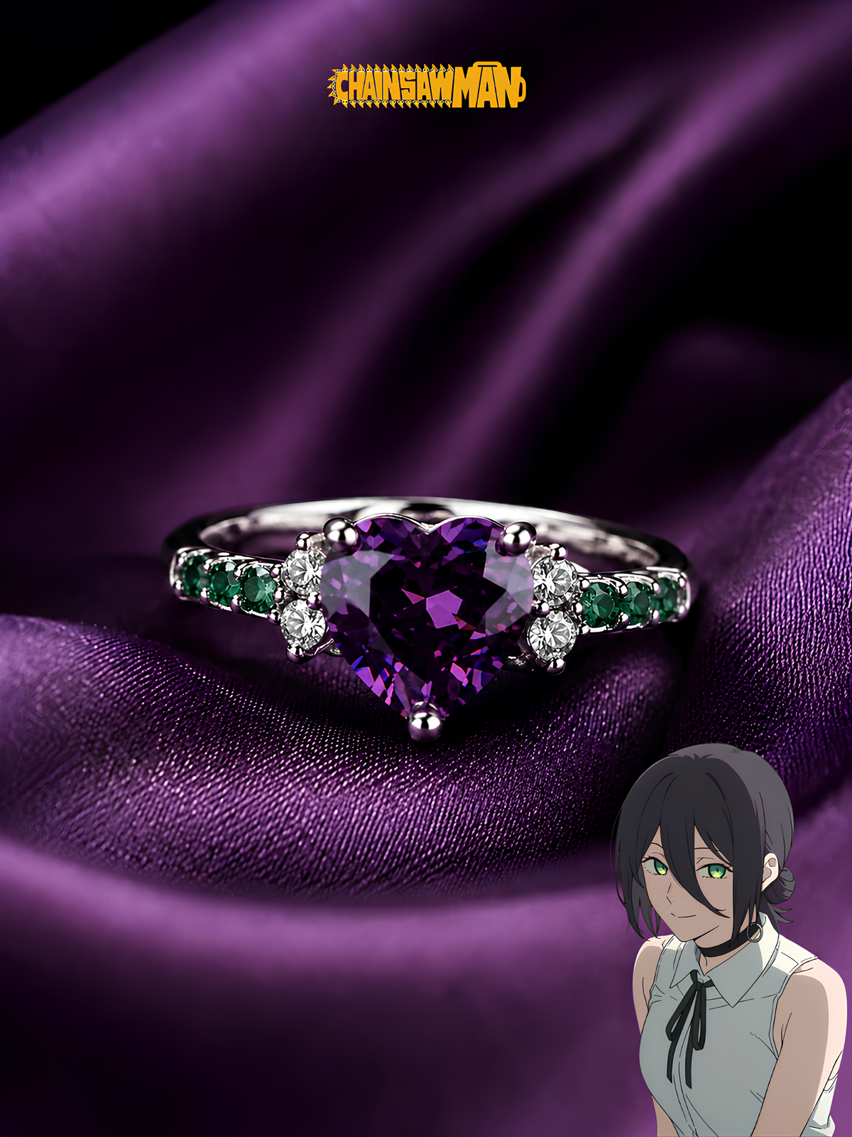 Reze Bomb Heart Ring