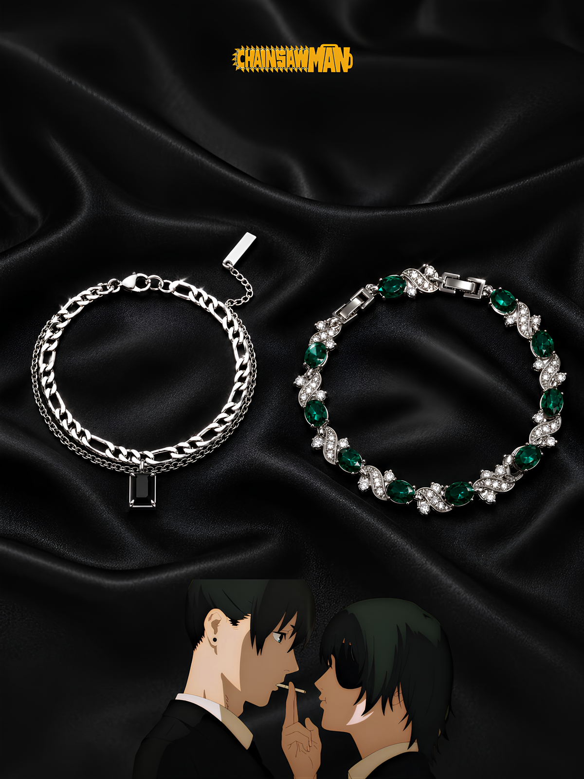 Aki and Himeno Couple Bracelets