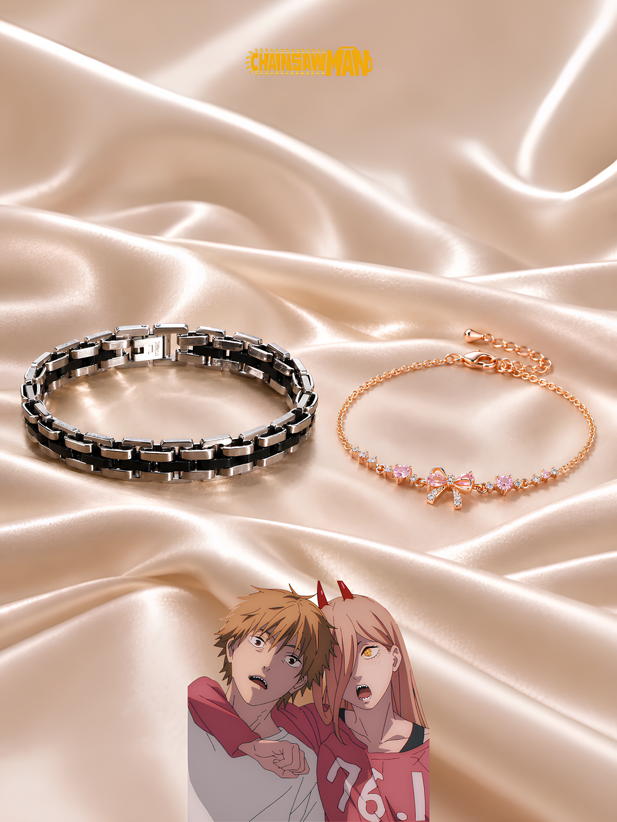 Denji and Power Matching Bracelets