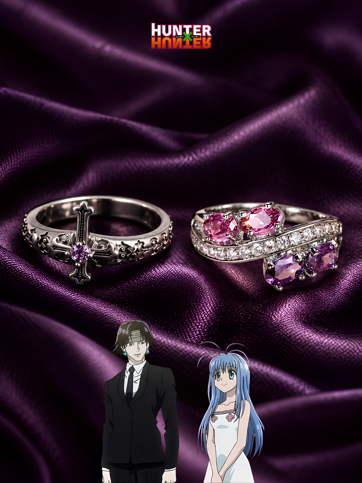 Chrollo and Machi Matching Rings