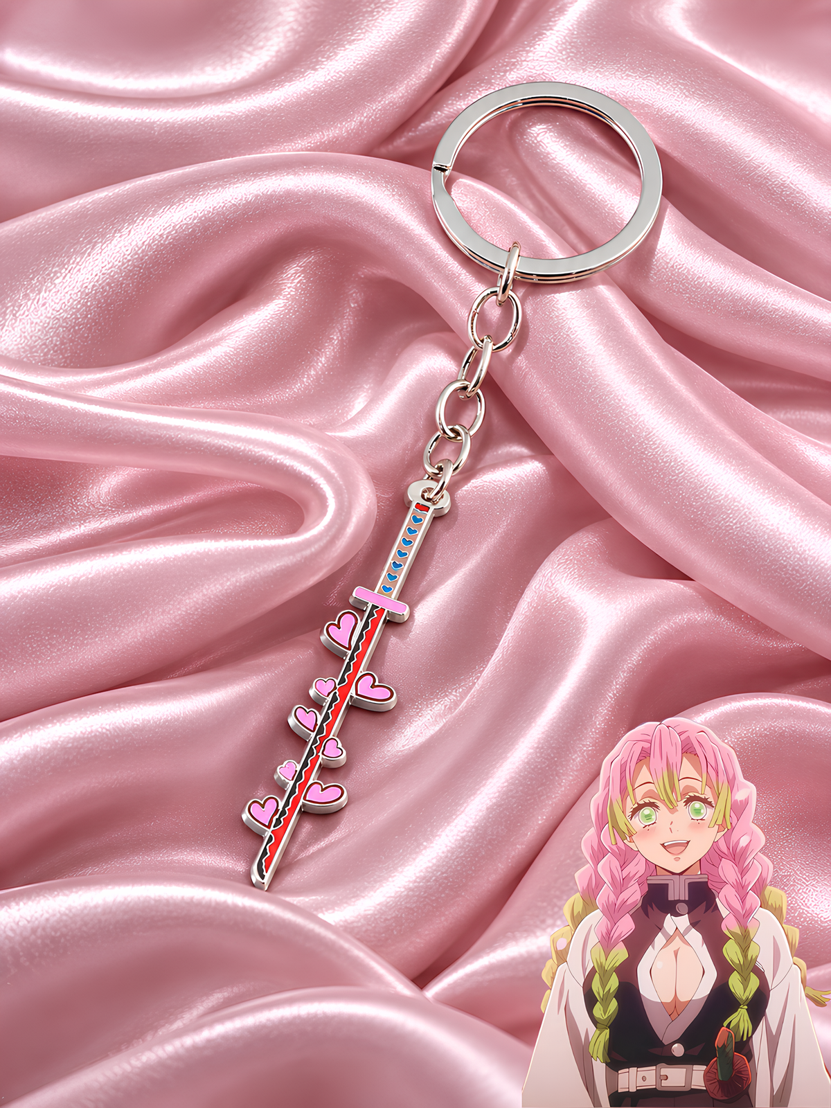 Mitsuri Love Hashira Keychain