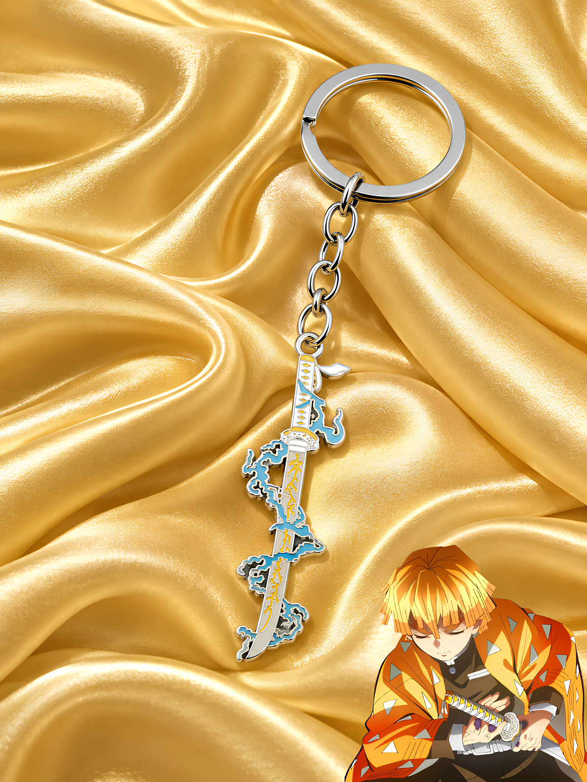 Zenitsu Thunder Breathing Keychain