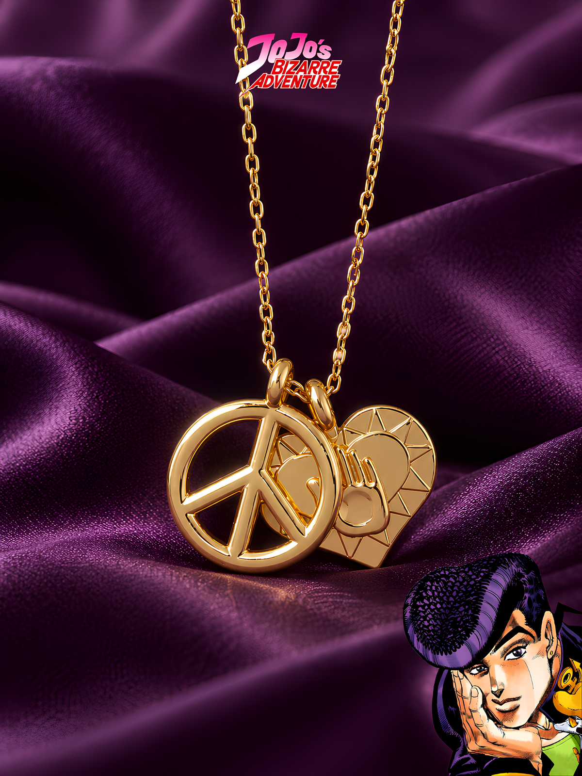 Josuke Golden Peace Necklace