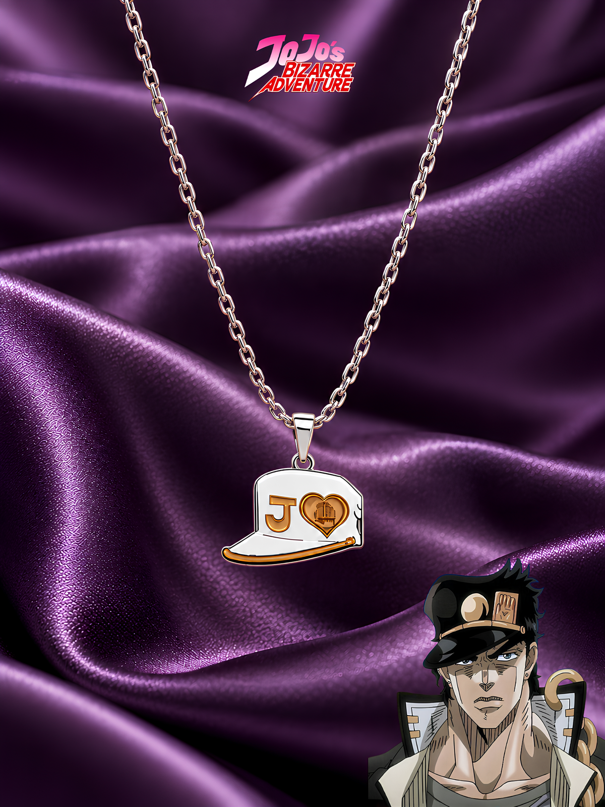 Jotaro Star Platinum Cap Necklace