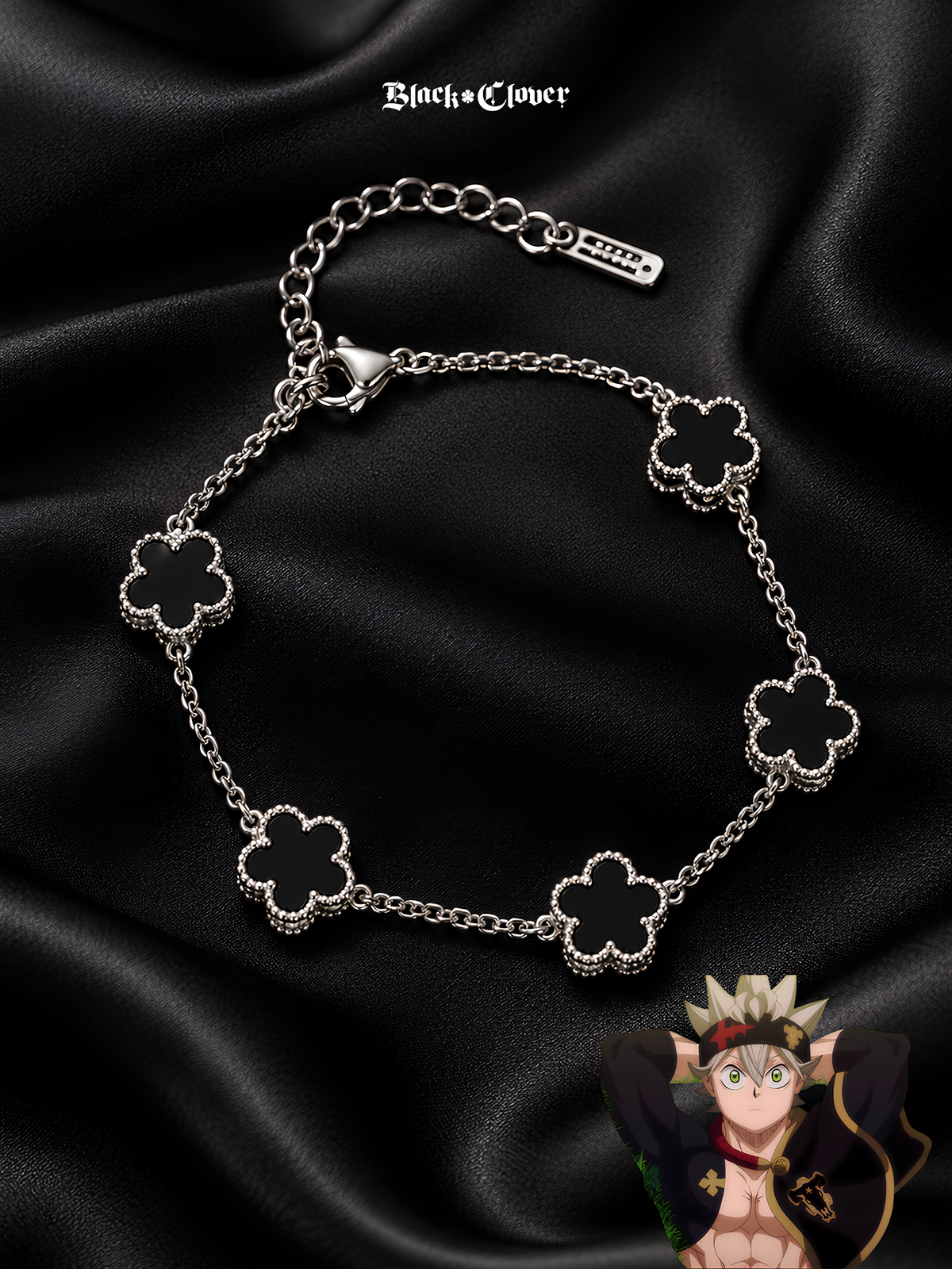 Asta Black Clover Bracelet