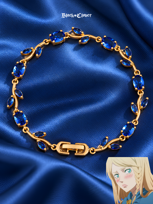 Charlotte Blue Rose Bracelet