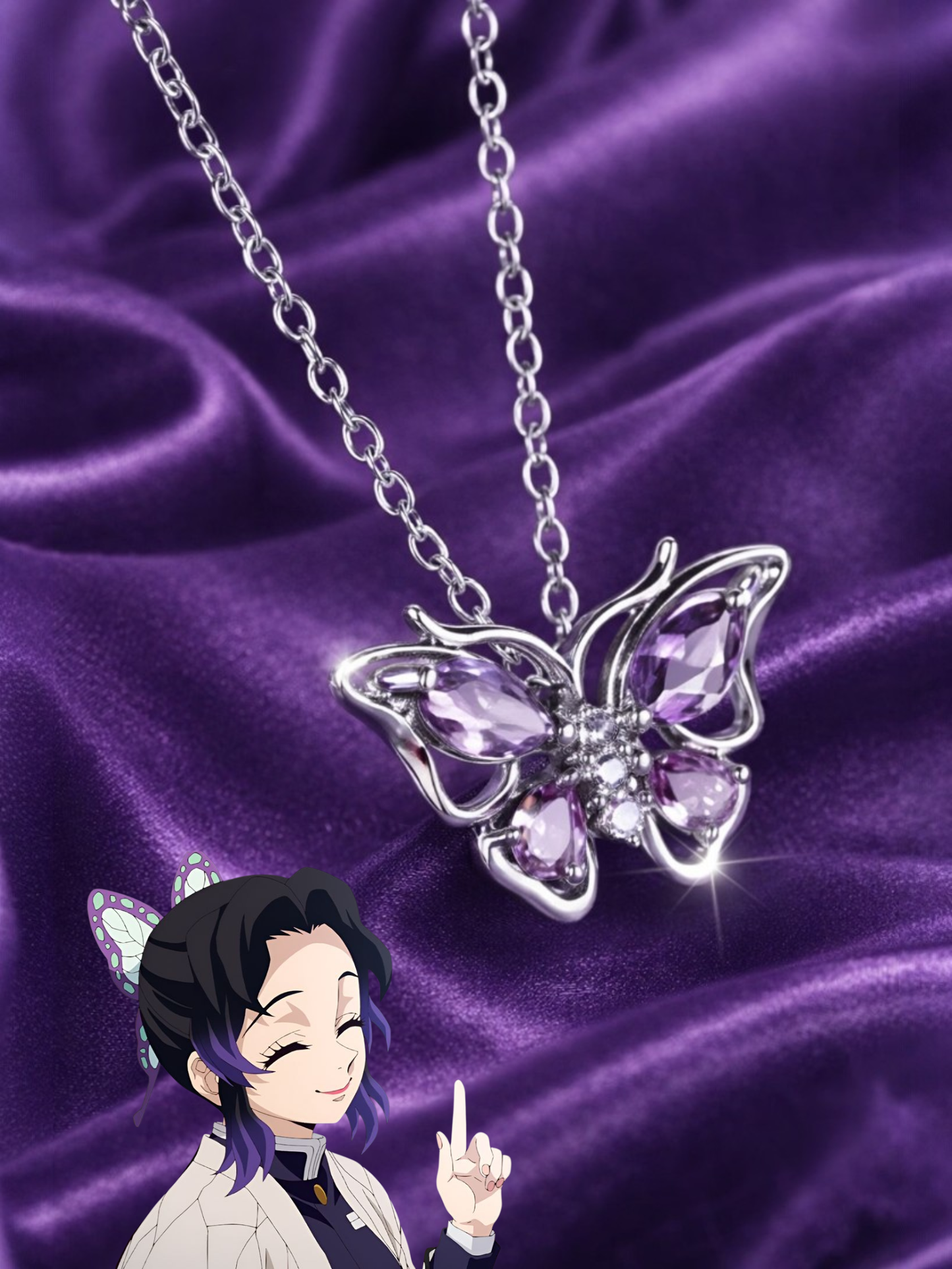Shinobu Butterfly Necklace