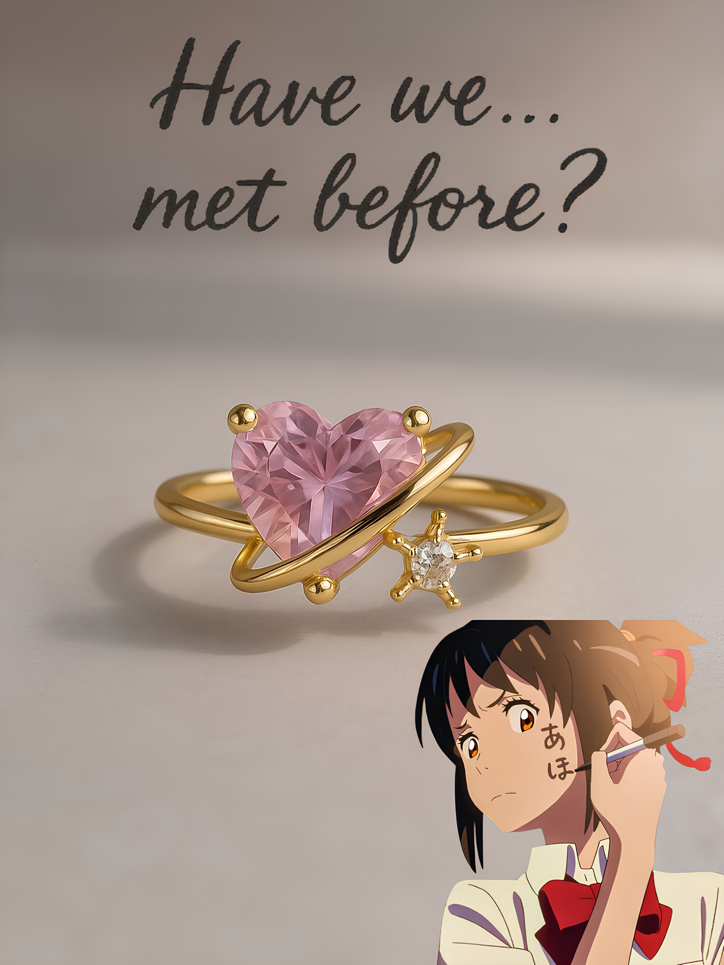 Taki and Mitsuha Couple Rings